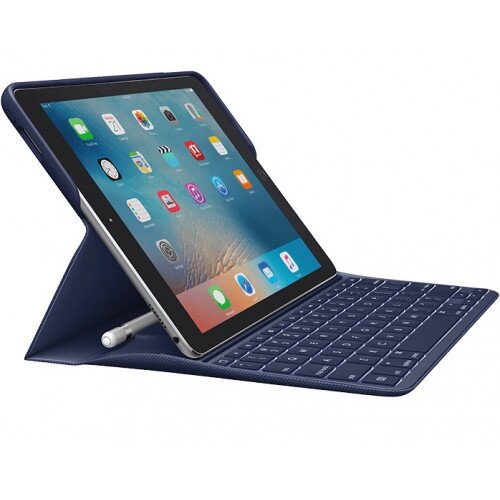 Logitech CREATE for iPad Pro 9.7 Inch Backlit Keyboard Case with Apple Pencil Holder and Smart Connector - Blue
