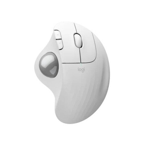 Logitech ERGO M575S Wireless Trackball Mouse - Off-White / Silver