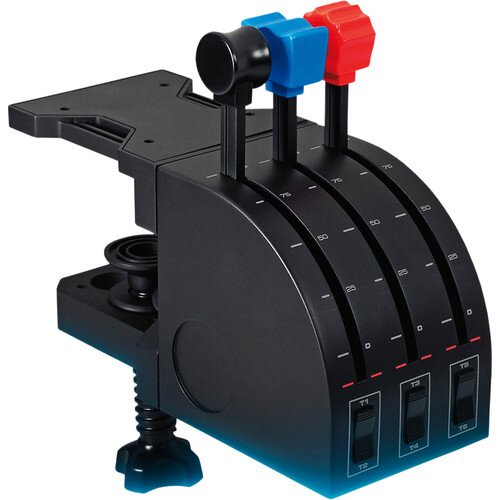Logitech Flight Throttle Quadrant Professional Simulation Axis Levers