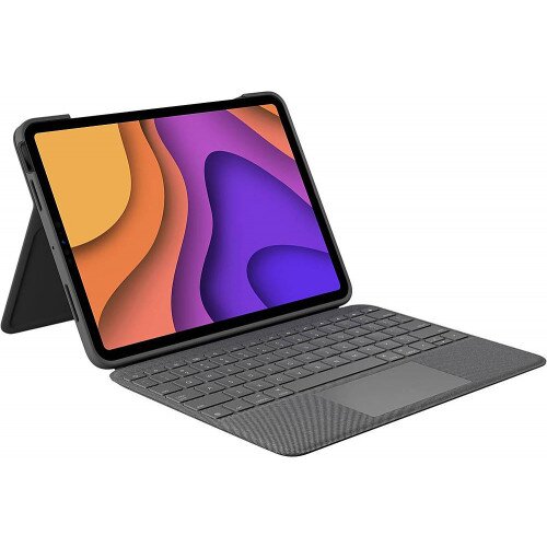 Logitech Folio Touch Backlit keyboard Tablet Case with Trackpad for iPad Air 11 (M2) & (4,5th Gen) - Oxford Grey