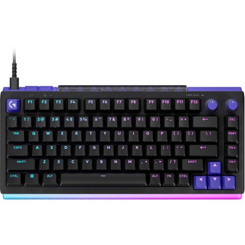 Logitech G G512 X 75 TMR Analog / Mechanical Gaming Keyboard - Tactile - Black