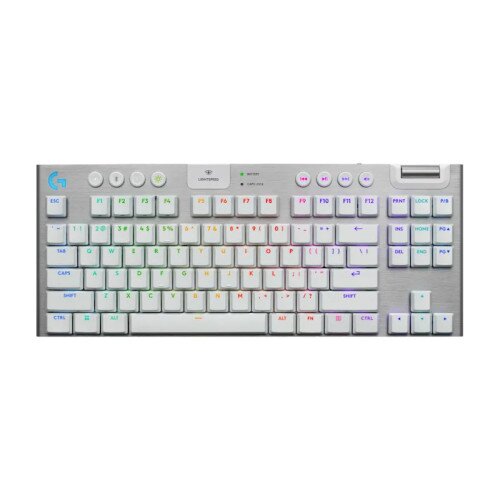 Logitech G G915 X LIGHTSPEED TKL Wireless Low Profile Gaming Keyboard - Tactile - White