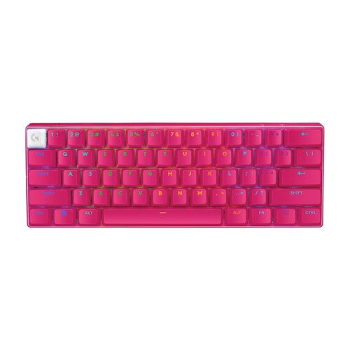 Logitech G PRO X 60 LIGHTSPEED Wireless Gaming Keyboard - Tactile - Magenta