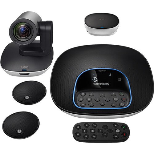 Logitech Video Conferencing for Mid to Large-Sized Meeting Rooms - Group + Expansion Mics