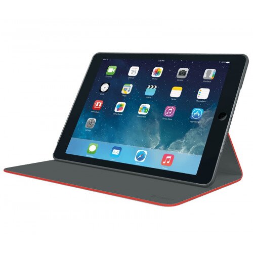 Logitech Hinge Slim Case with Any-Angle Stand - iPad Air 2 - Mars Red Orange