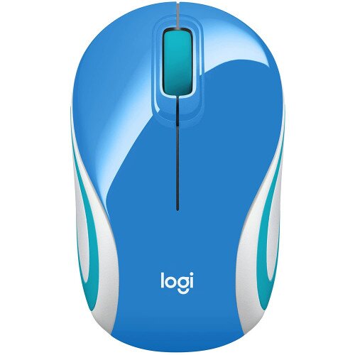 Logitech M187 Mini Wireless Mouse - Blue