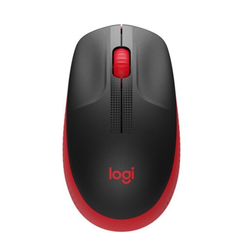 Logitech M190 Full-Size Wireless Mouse - Red