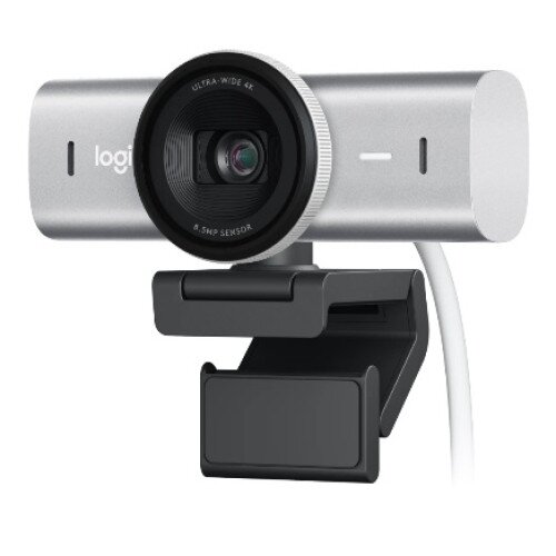 Logitech MX Brio 4K Ultra HD Webcam - Pale Gray