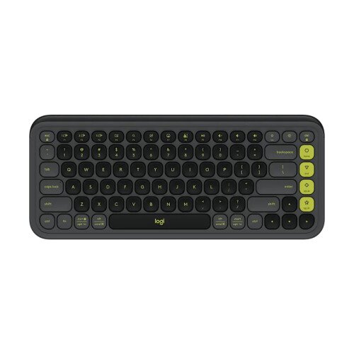 Logitech Pop Icon Keys Wireless Keyboard - Graphite & Green
