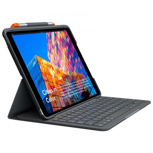 Logitech SLIM FOLIO Keyboard Case with Bluetooth - iPad Air (3rd Gen) - Graphite