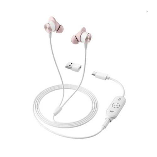 Logitech Zone Wired Earbuds - UC Version - Rose