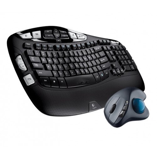 Logitech Wireless Keyboard K350 & Wireless Trackball M570 Bundle
