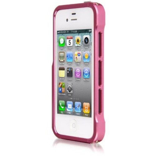 LUXA2 Alum Armor iPhone 4S Bumper Case - Pink