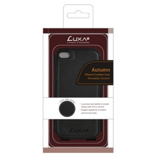 LUXA2 Autumn iPhone 5/5S/SE Leather Case - Black