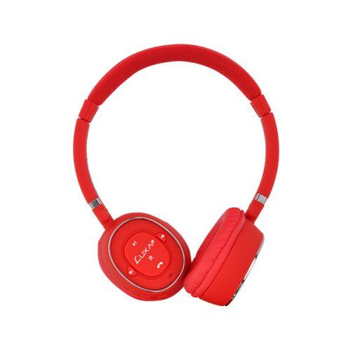 LUXA2 BT-X3 Bluetooth Stereo Headphones - Red