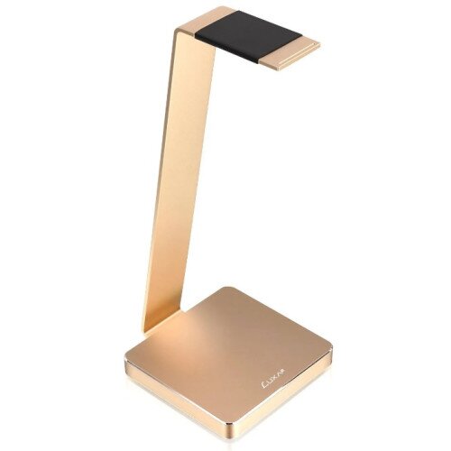 LUXA2 E-One Aluminum Headset Holder - Champagne Gold