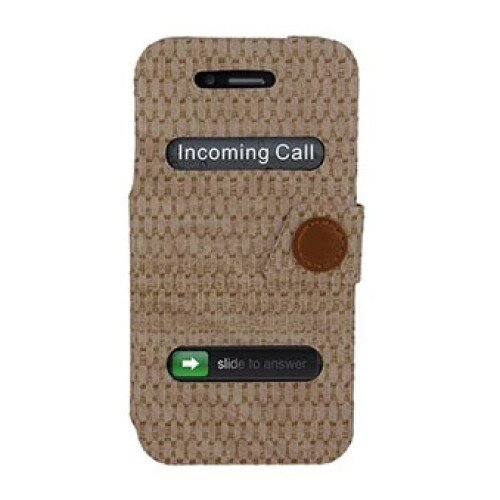 LUXA2 Lille iPhone 4S Case - Light Khaki - Woven Pattern