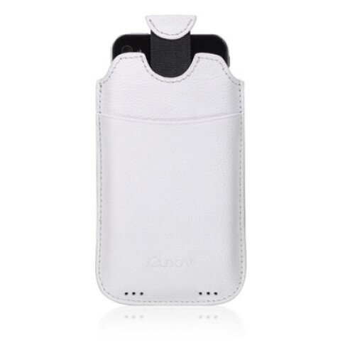 LUXA2 PH5 Card Leather Case - White