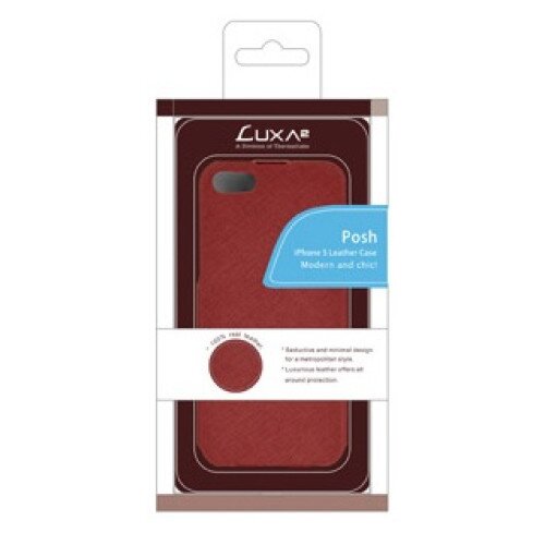 LUXA2 Posh iPhone 5/5S/SE Leather Case - Red