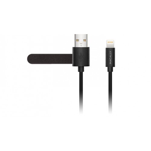 Macally Apple MFI Certified USB to Lightning Cable with Tangle Free Cable Management
