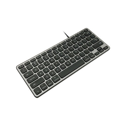 Macally Backlit Compact USB Wired Keyboard for Mac