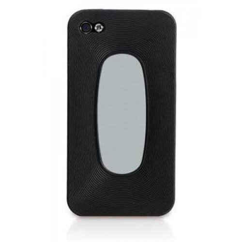 Macally Black Silicon Protective Case for iPhone 4s/4