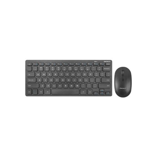 Macally Compact Wireless RF Keyboard and Mouse Combo for PC