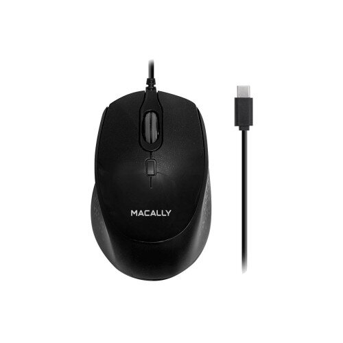 Macally Ergonomic USB-C Mouse for Mac and PC