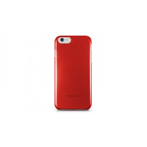 Macally Metallic Snap-On Case for iPhone 6/6s Plus - Red