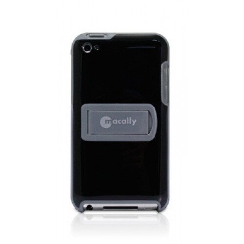 Macally Snap-On Protective Case with Stand for iPod Touch (4th Generation) - Black/Gray