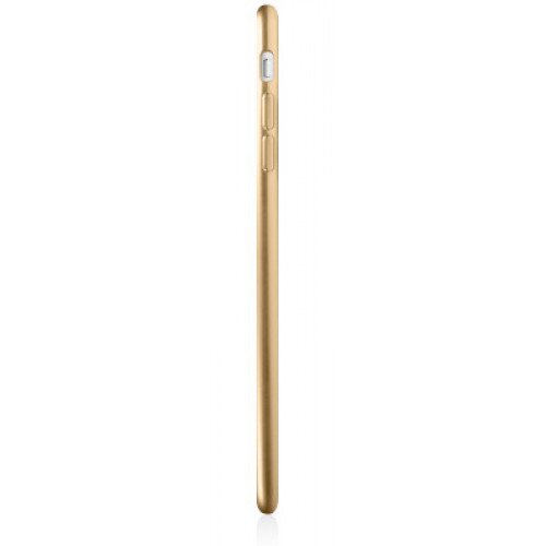 Macally Ultra Thin Soft Transparent Case with Matte Trim for iPhone 7 Plus - Gold - 6