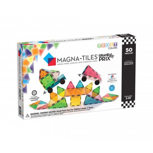 Magna Tiles Frost 50-Piece Grand Prix Set