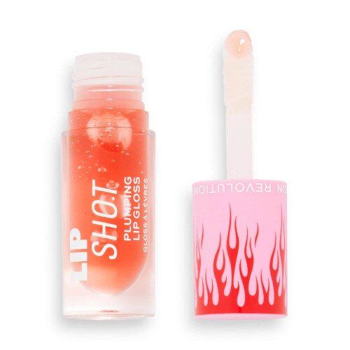 Makeup Revolution Hot Shot Lip Flame Plumping Gloss - Red Blaze