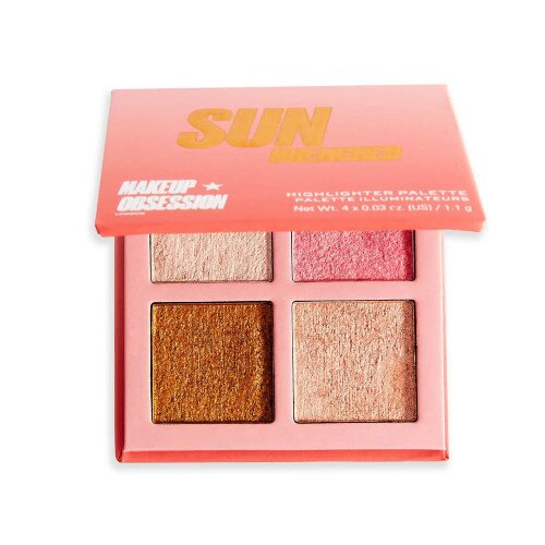 Makeup Revolution Obsession Glow Crush Highlighter Palette Sun Drenched