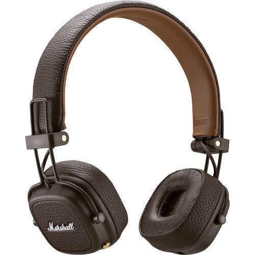 Marshall Major III Bluetooth On-Ear Wireless Headphones - Brown
