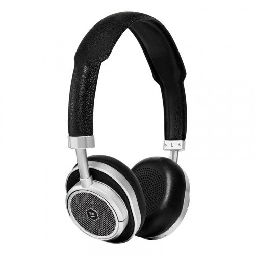 Master & Dynamic MW50+ 2-In-1 Wireless On-Ear + Over-Ear Headphones - Silver Metal / Black Leather