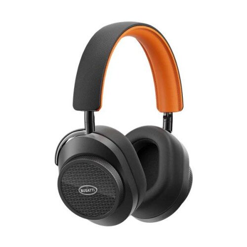 Master & Dynamic MW75 BUGATTI Active Noise-Cancelling Wireless Headphones - Nocturne / Jet Orange - 5