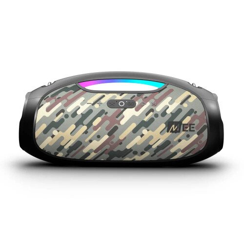 MEE audio partySPKR XL Bluetooth Wireless Speaker With Dynamic LED Lighting - Camo
