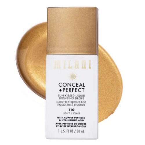 Milani Conceal + Perfect Sun Kissed Liquid Bronzing Drops - 110 Light