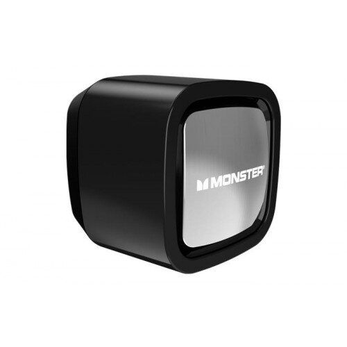 Monster Mobile Single USB Wall Charger - Black and Chrome