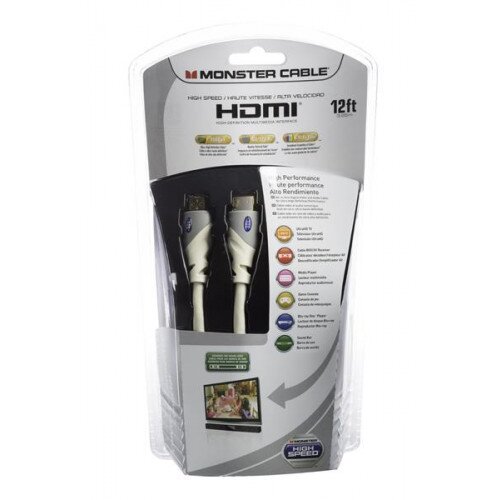 Monster Essentials High Performance HDMI Cables - 8ft