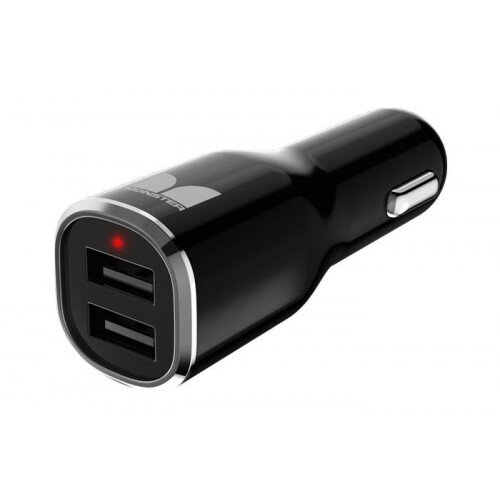 Monster Mobile iCarCharger MAX 2 - Black and Chrome