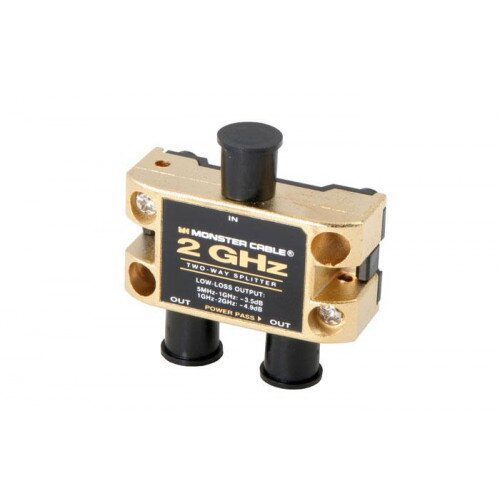 Monster Two GHz Low-Loss RF Splitters for TV and Satellite MKII - 2 Way
