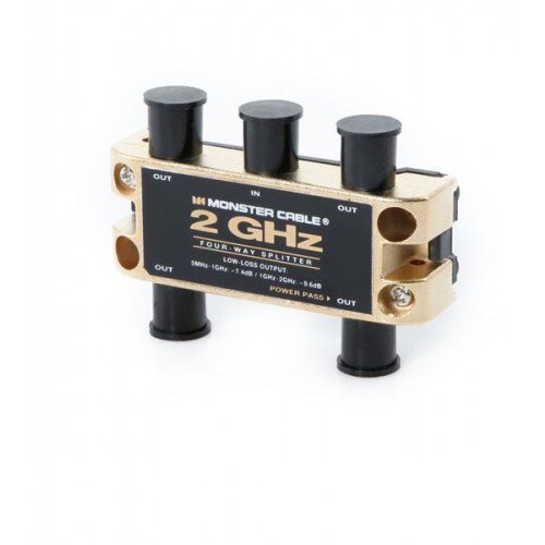 Monster Two GHz Low-Loss RF Splitters for TV and Satellite MKII - 3 Way