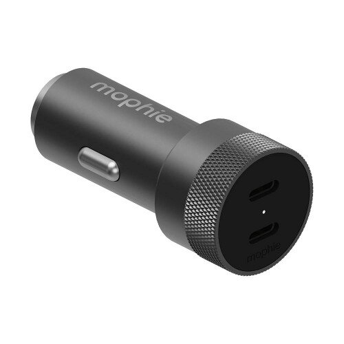 mophie 40W Dual Port USB-C Car Adapter