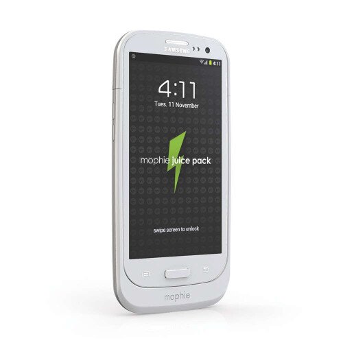 mophie juice pack for Galaxy S III - White