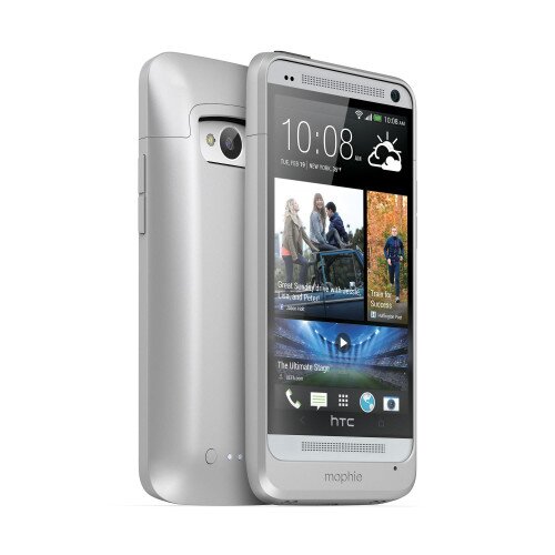 mophie juice pack for HTC one M7 - Metallic Silver