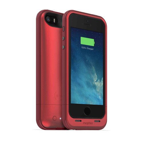 mophie juice pack plus for iPhone SE/5s/5 - Red