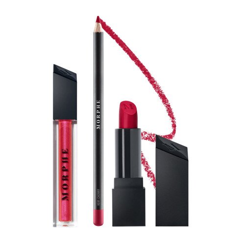 Morphe Out & A Pout Lip Trio - Candy Red