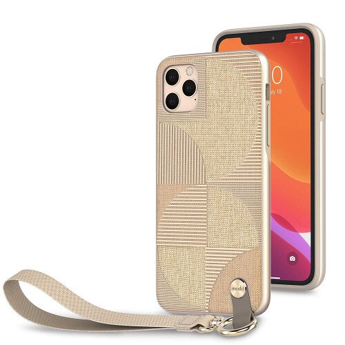 Moshi Altra Case with Detachable Wrist Strap for iPhone 11 Pro Max - Beige - 2